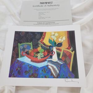 Itzchak Tarkay COA Too Cold at Home Seriolithograph Certificate Of Authenticity